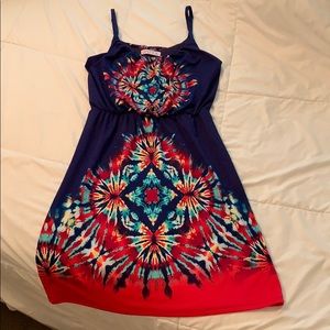 Small, multi-colored sun dress